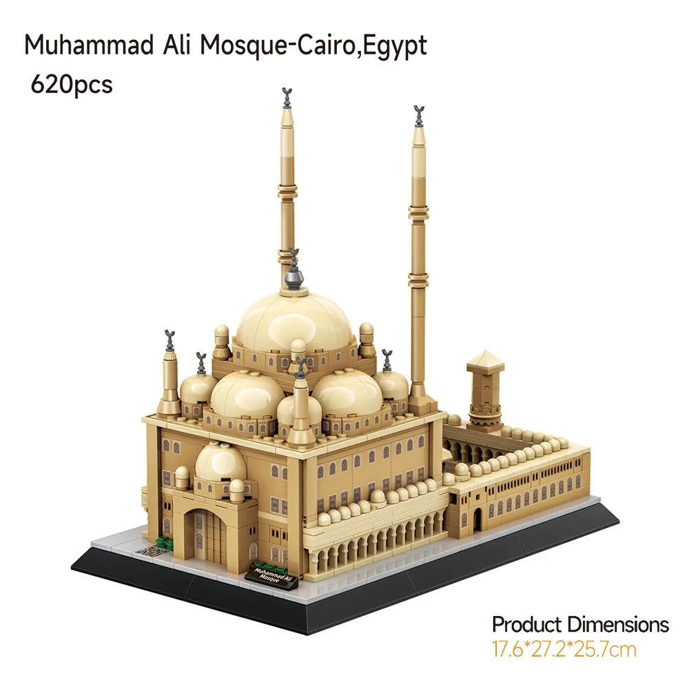 Muhammad Ali Mosque Building Block Model Set (620pcs)