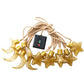 5M Solar Powered Hemp Rope Star & Moon LED Lights