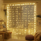 USB Power Curtain String LED Lights with Remote 8 Modes 3M x 3M