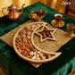 Ramadan Wooden Moon+Star Tray