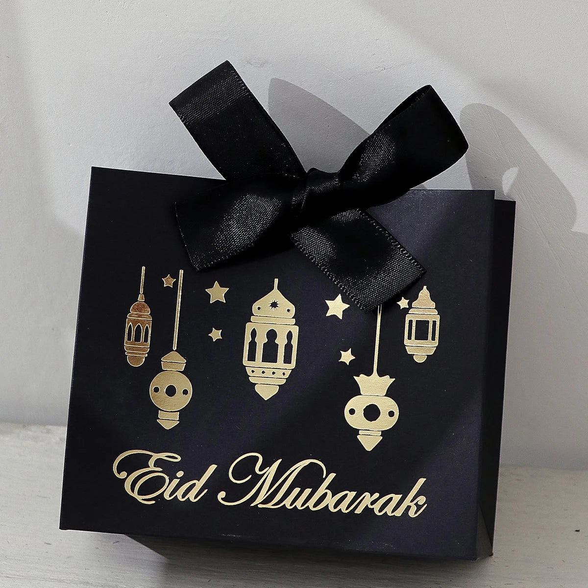 5Pcs Eid Gift Bag Set White/Green/Black/Yellow