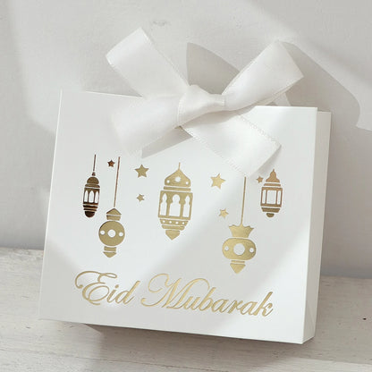 5Pcs Eid Gift Bag Set White/Green/Black/Yellow