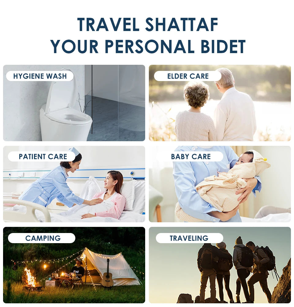 Portable handheld integrated body cleaner, personal hygiene, cleaning, soothing, postpartum care, electric travel, spray sitting