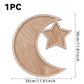 Ramadan Wooden Moon+Star Tray