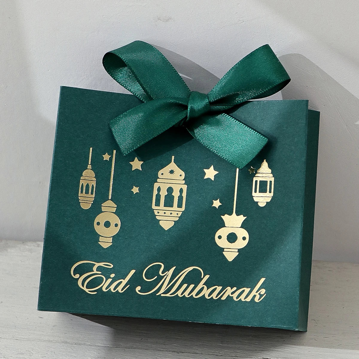 5Pcs Eid Gift Bag Set White/Green/Black/Yellow