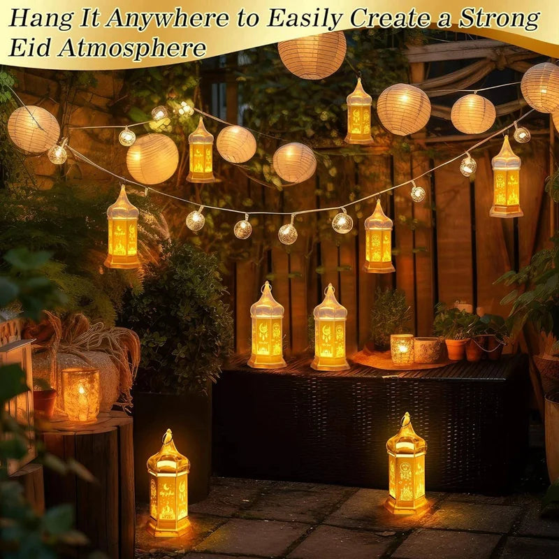 6 Pcs Ramadan Candle Lantern Lights