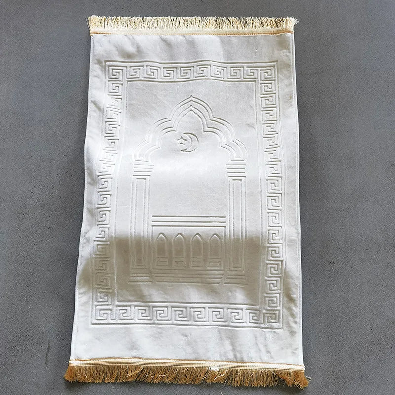 Prayer Mat with knee pad 70x110cm (White)