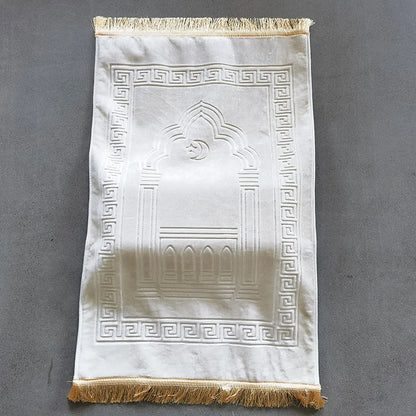Prayer Mat with knee pad 70x110cm (White)