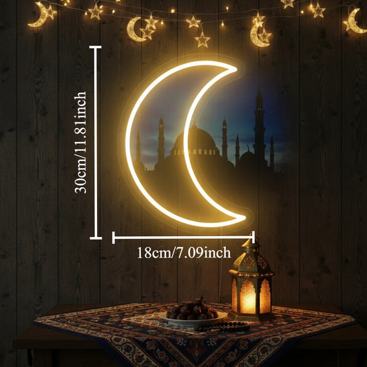 Ramadan Moon Neon Sign