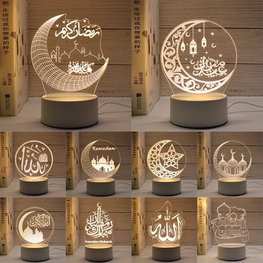 Ramadan/Eid USB Powered Night Lamps (12 Styles)