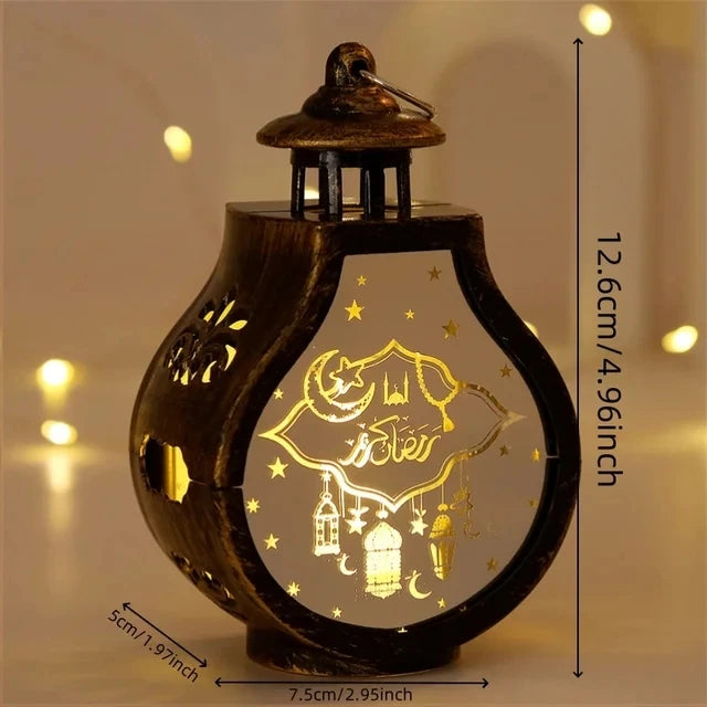 Ramadan Led Lantern Light (Black/Bronze/Gold/White)
