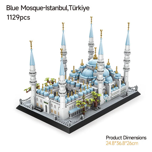 Blue Mosque Building Block Model Set (1129 pcs)