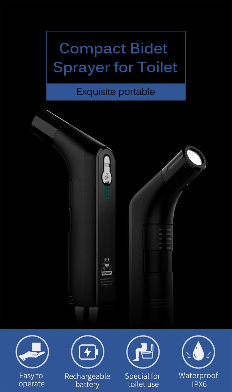 Portable handheld integrated body cleaner, personal hygiene, cleaning, soothing, postpartum care, electric travel, spray sitting