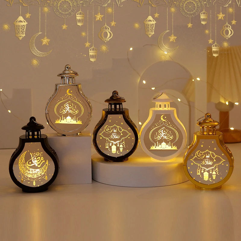 Ramadan Led Lantern Light (Black/Bronze/Gold/White)