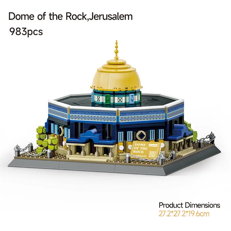 Dome of the Rock Building Block Model Set (983pcs)