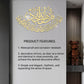Surah Al Iklhas Mirrored Gold/Silver Wall Sticker