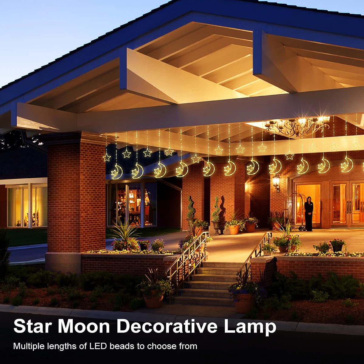 Solar Power Hanging Ramadan Lights 8