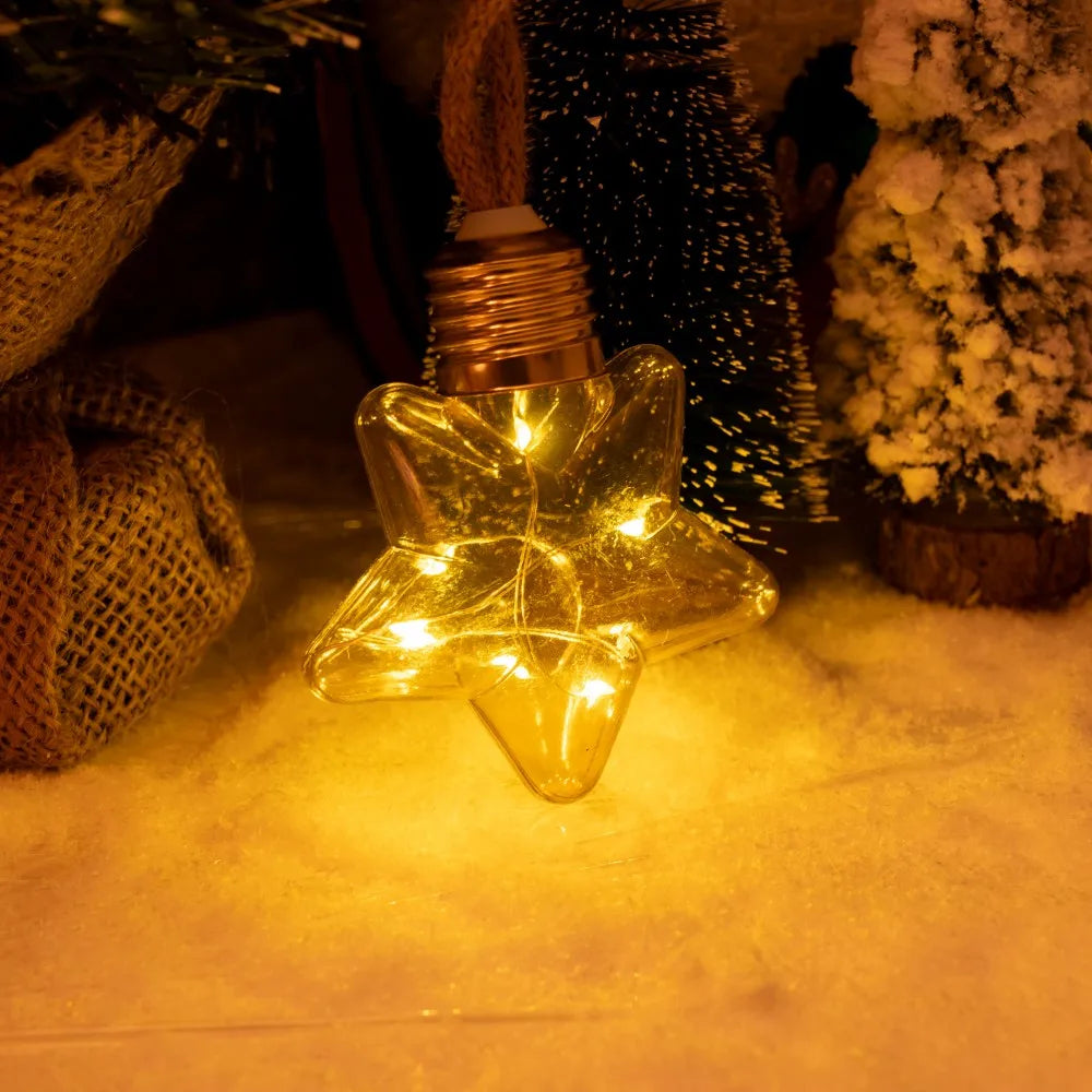 5M Solar Powered Hemp Rope Star & Moon LED Lights