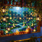 3.5M Waterproof Battery Box Powered Star & Moon Curtain String Ramadan LED Lights