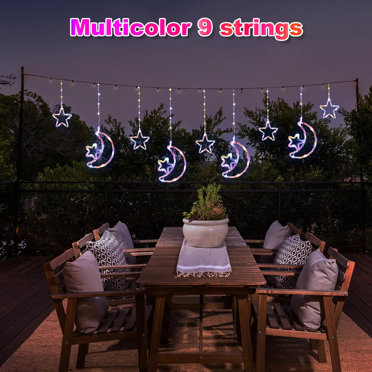 Solar Power Hanging Ramadan Lights 8