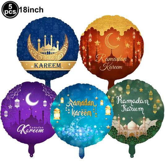 5PCs Ramadan Balloons Assorted 3