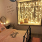 USB Power Curtain String LED Lights with Remote 8 Modes 3M x 3M