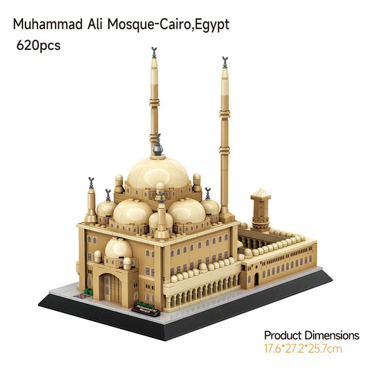 Muhammad Ali Mosque Building Block Model Set (620pcs)