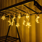 5M Solar Powered Hemp Rope Star & Moon LED Lights
