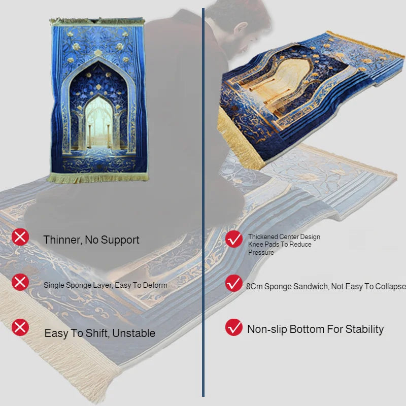 Prayer Mat with knee pad 70x110cm